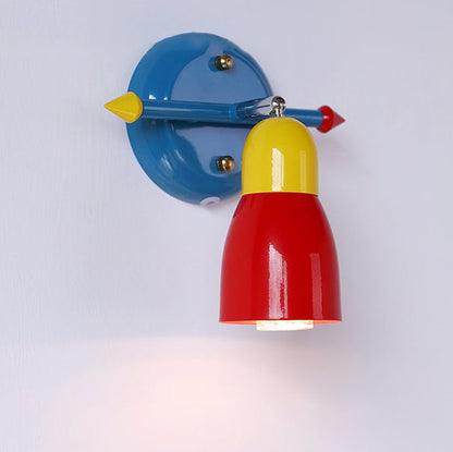 Creative Iron Arrow 1-Light Rocker Arm Wall Sconce Lamp