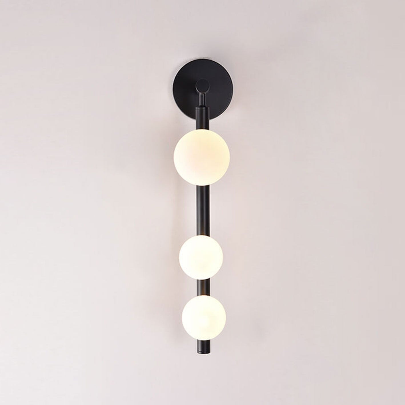 Light Luxury Bead String Design 3-Light Wall Sconce Lamp