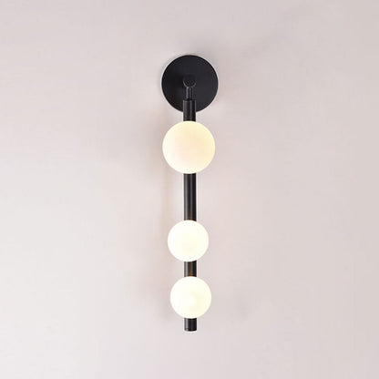 Light Luxury Bead String Design 3-Light Wall Sconce Lamp
