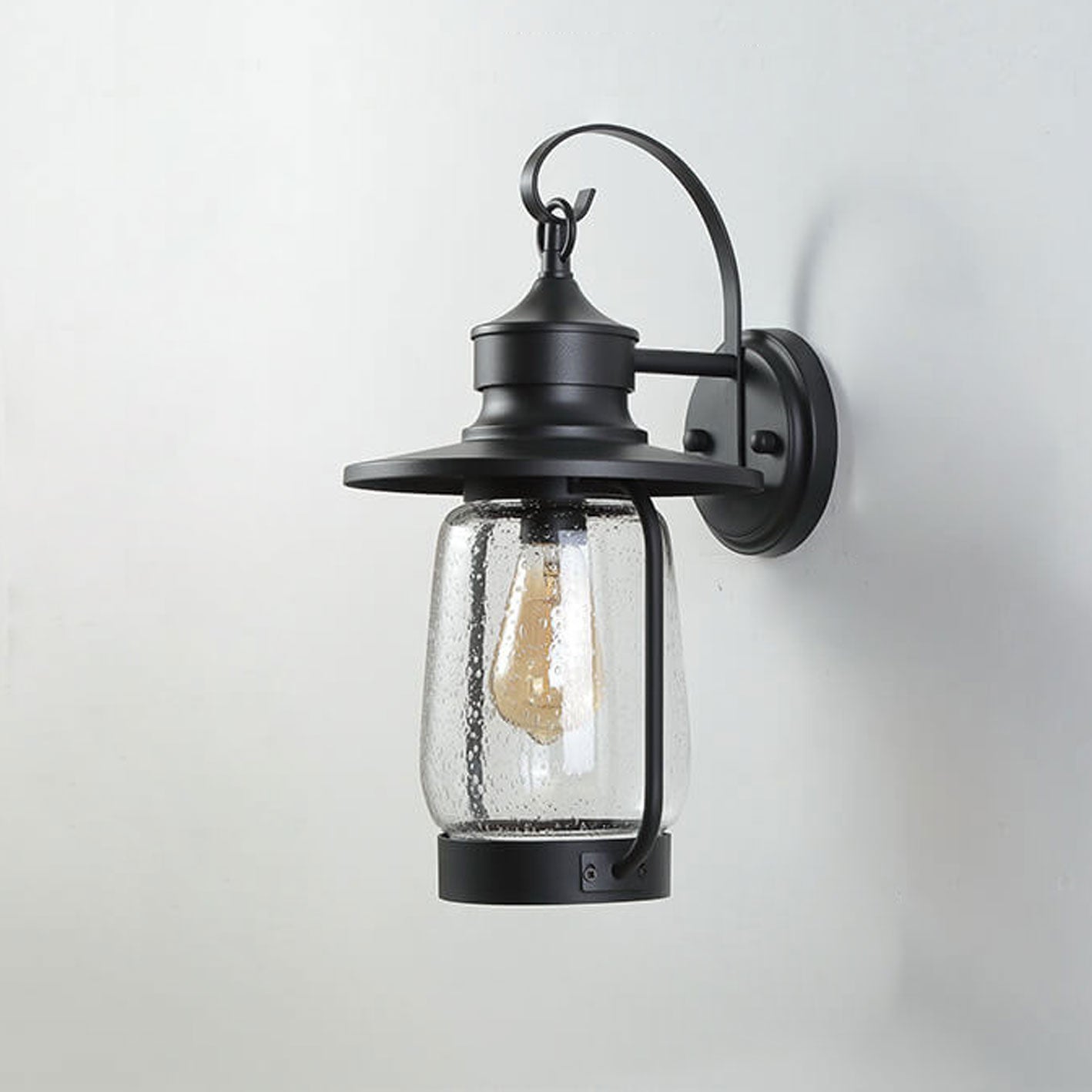 Bubble 1-Light Outdoor Waterproof Patio Wall Sconce Lamp