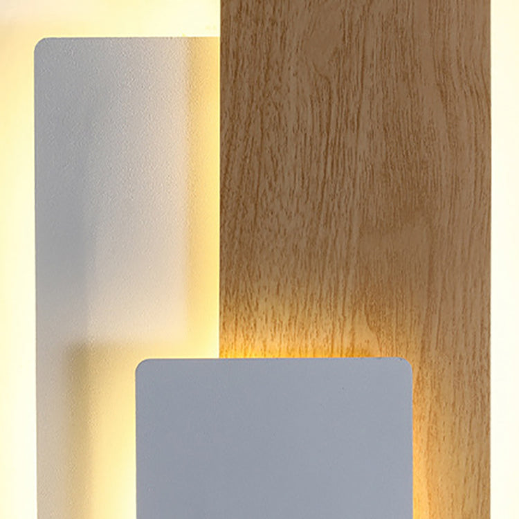 Simplicity Geometric Iron Rectangular LED Wall Sconce Lamp