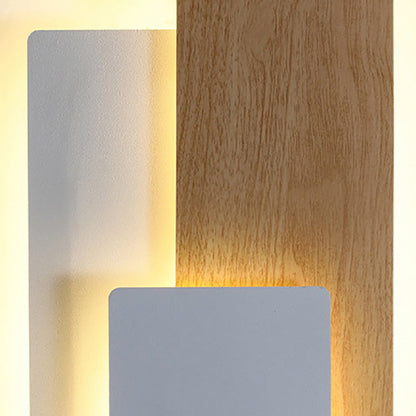 Simplicity Geometric Iron Rectangular LED Wall Sconce Lamp