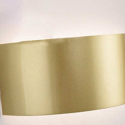 Solid Color Iron Half-circle LED Wall Sconce Lamp