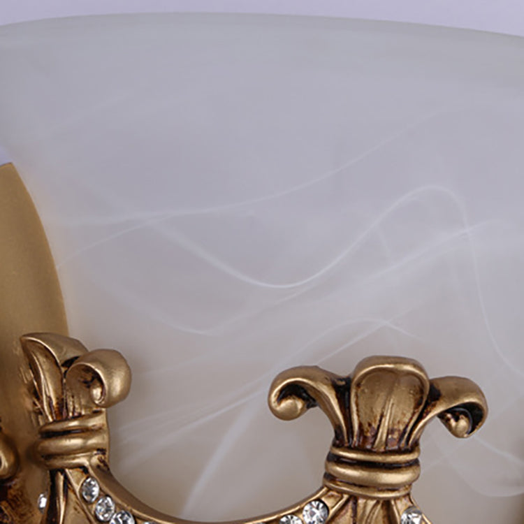 European Wings Cup Resin Glass 1-Light Wall Sconce Lamp