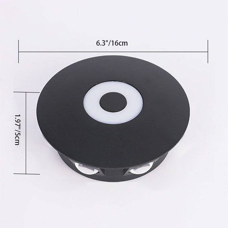 Scandinavian Aluminum Round Shade LED Wall Sconce Lamp