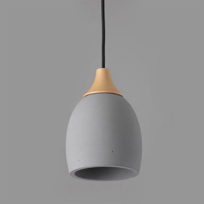 Minimalist Cement Dome 1-Light Pendant Light