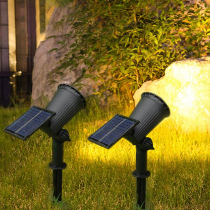 Solar Landscape Spotlight, 9-Color LED, Adjustable