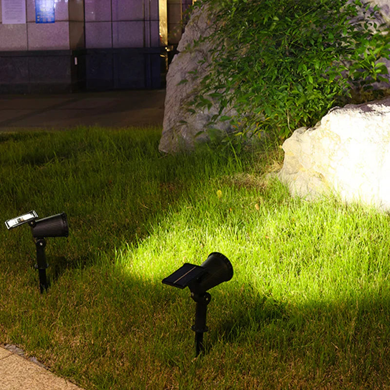 Solar Landscape Spotlight, 9-Color LED, Adjustable