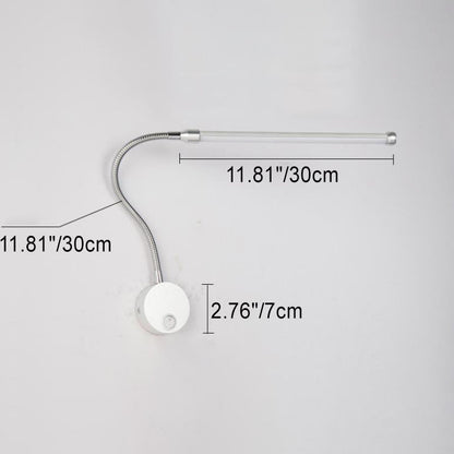 Modern Simplicity Aluminum PC Strip LED Wall Sconce Lamp