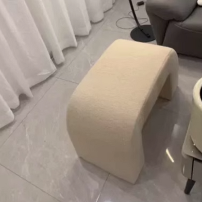 Modern Fabric Iron Bench