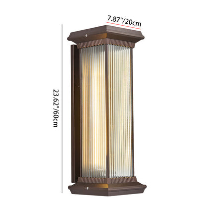 Waterproof Glass 1/2 Light Outdoor Wall Sconce Lamp