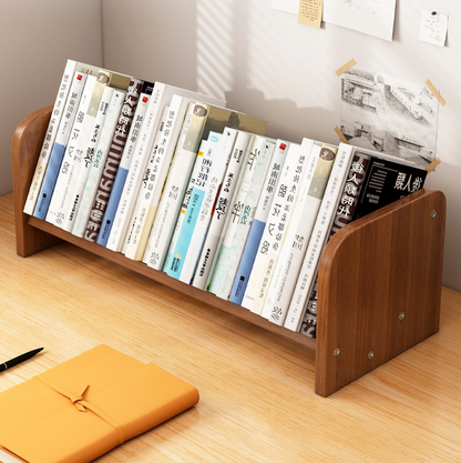 Contemporary Fiberboard Bamboo Bookshelf