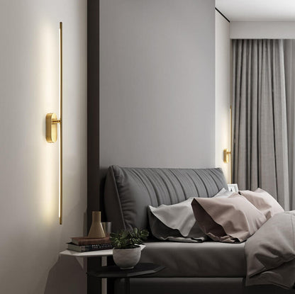 Minimalist Metal Needle 1/2-Light LED Wall Sconce Lamp
