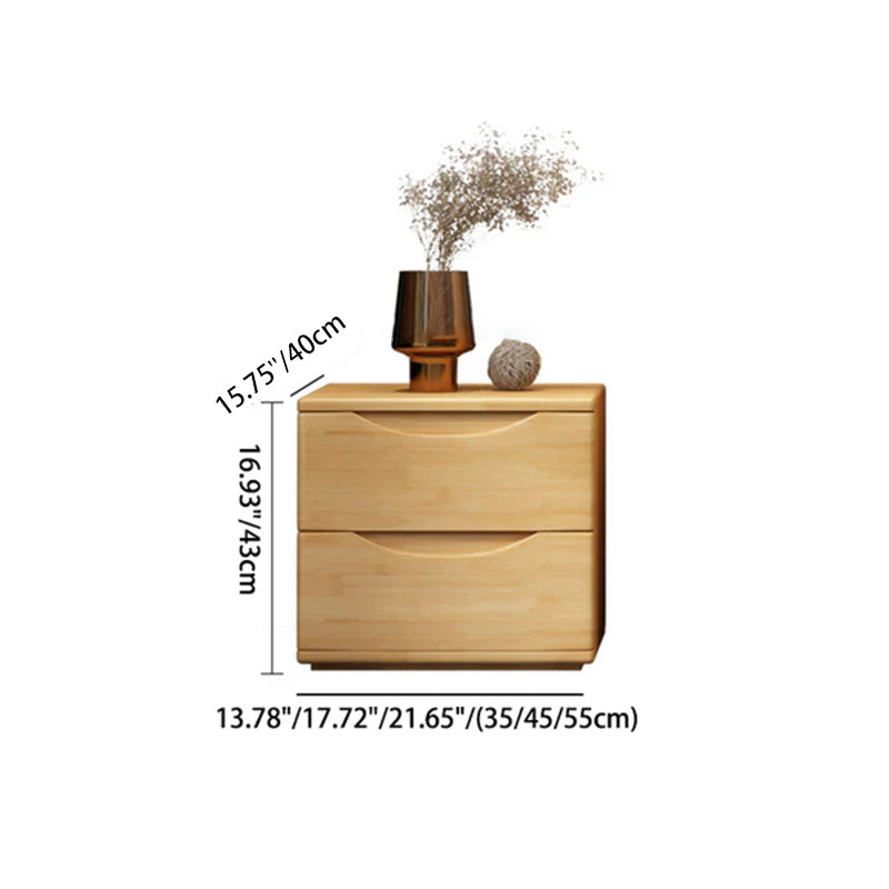 Japanese Wood Nightstand
