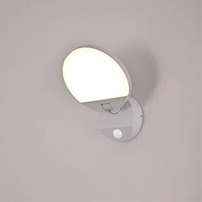 Motion Square Round Aluminum PC LED Wall Sconce Lamp