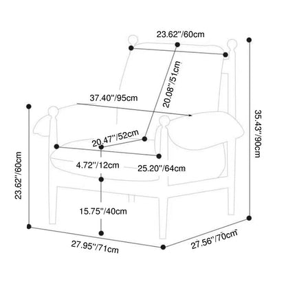 Contemporary Fabric Accent Chair
