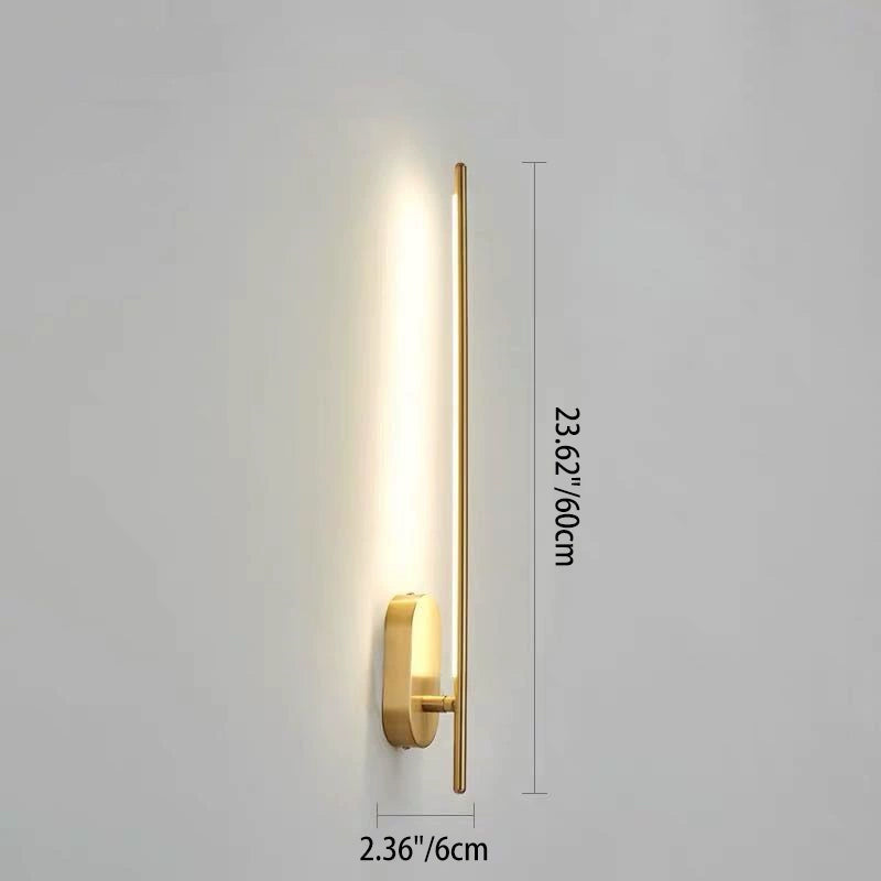 Minimalist Metal Needle 1/2-Light LED Wall Sconce Lamp