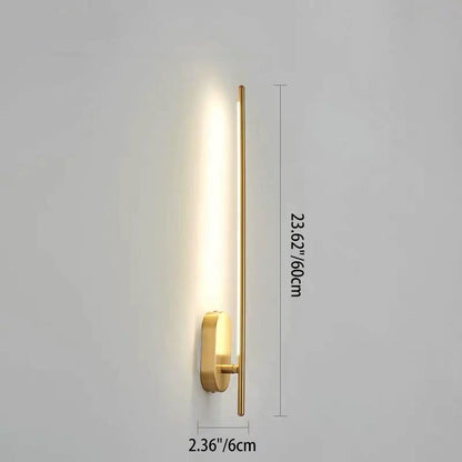 Minimalist Metal Needle 1/2-Light LED Wall Sconce Lamp