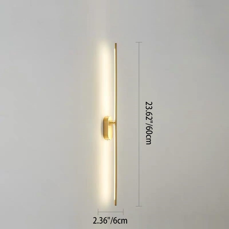 Minimalist Metal Needle 1/2-Light LED Wall Sconce Lamp