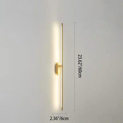 Minimalist Metal Needle 1/2-Light LED Wall Sconce Lamp