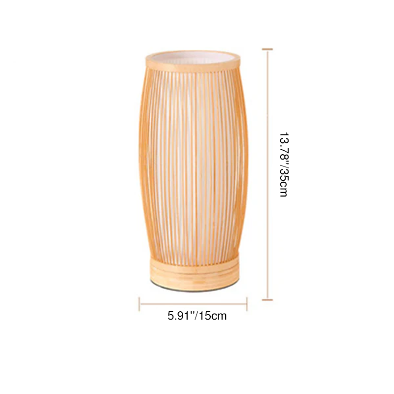 Traditional Bamboo Table Lamp