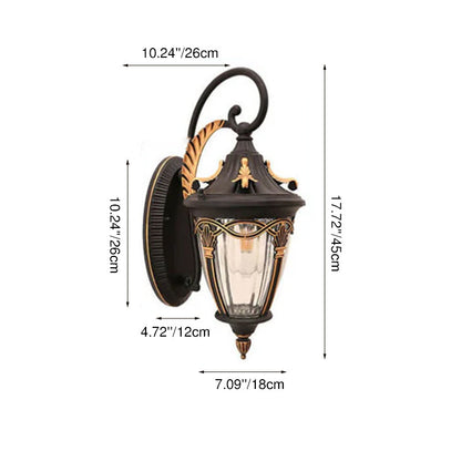 Maple Lantern Outdoor Waterproof 1-Light Wall Sconce Lamp