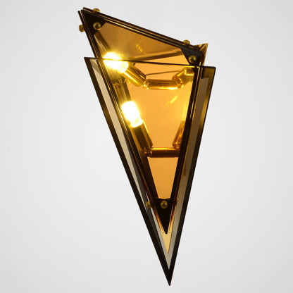 Modern Creative Glass Triangle 1-Light Wall Sconce Lamp
