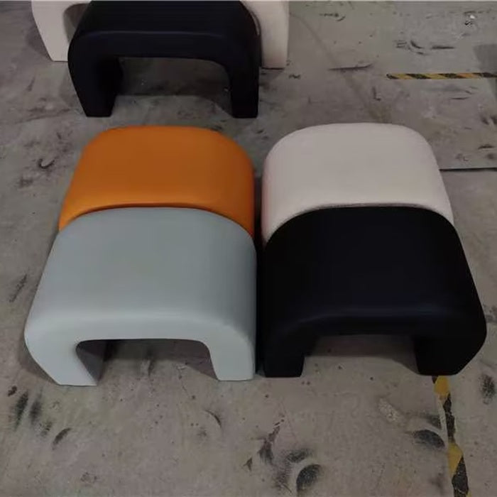 Modern Fabric Iron Bench