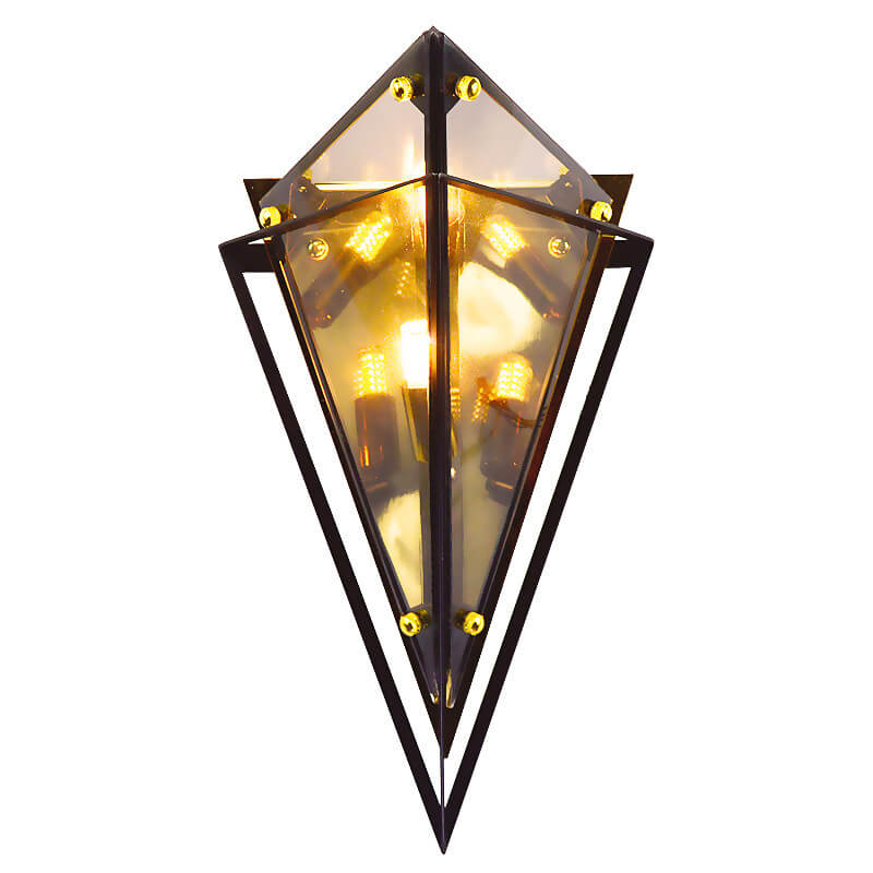 Modern Creative Glass Triangle 1-Light Wall Sconce Lamp