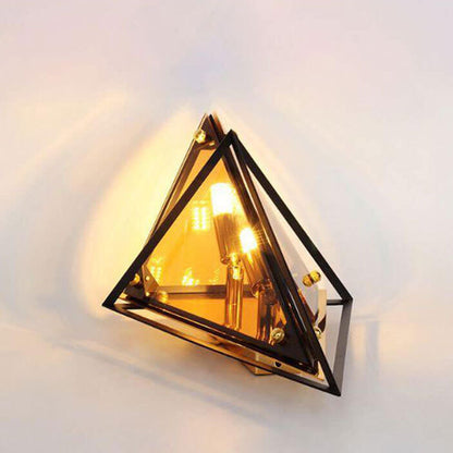 Modern Creative Glass Triangle 1-Light Wall Sconce Lamp
