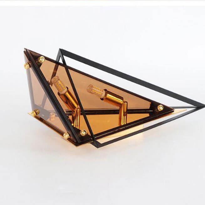 Modern Creative Glass Triangle 1-Light Wall Sconce Lamp