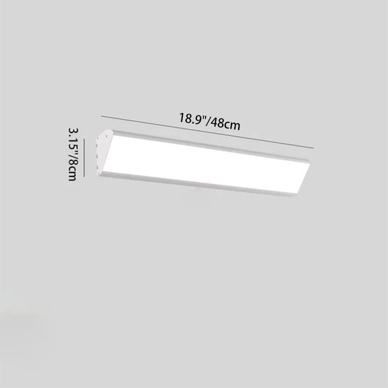 Rectangular Aluminum PC Waterproof LED Wall Sconce Lamp