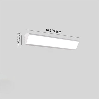 Rectangular Aluminum PC Waterproof LED Wall Sconce Lamp