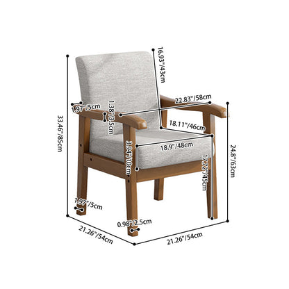 Modern Linen Desk Chair