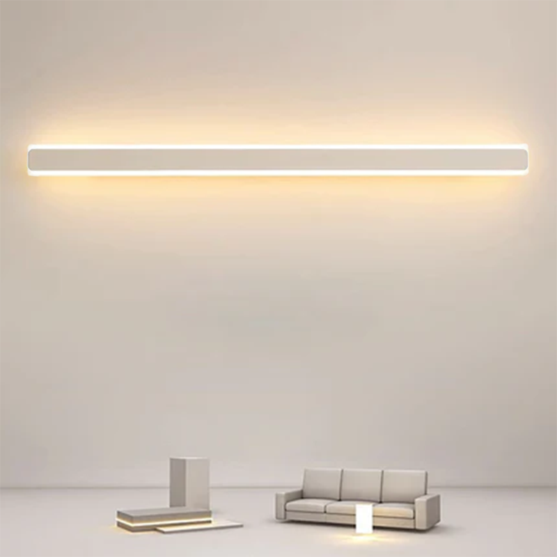 Minimalist Rectangular Iron Acrylic LED Wall Sconce Lamp