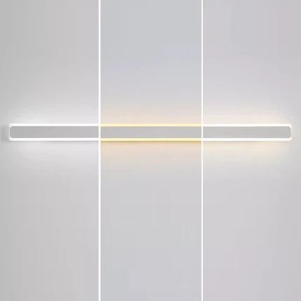 Minimalist Rectangular Iron Acrylic LED Wall Sconce Lamp