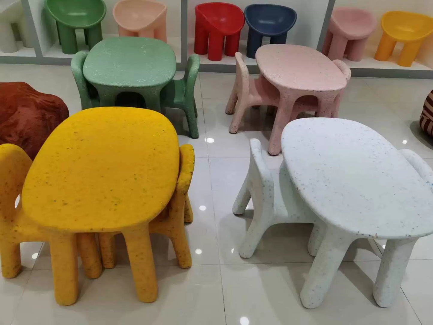 Contemporary PE Desk & Chair Set