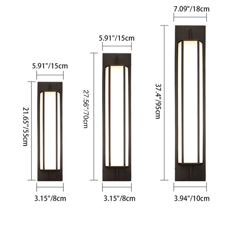 Waterproof Steel Faux Dolomite LED Outdoor Wall Sconce Lamp