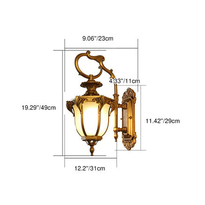 Aluminum 1-Light Outdoor Waterproof Wall Sconce Lamp