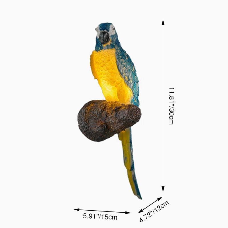 Traditional Resin Animal Owl 1-Light Wall Sconce Lamp