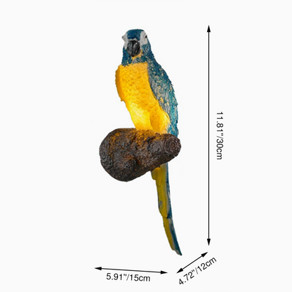 Traditional Resin Animal Owl 1-Light Wall Sconce Lamp