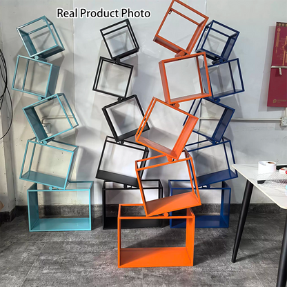 Contemporary Creative Iron Bookshelf