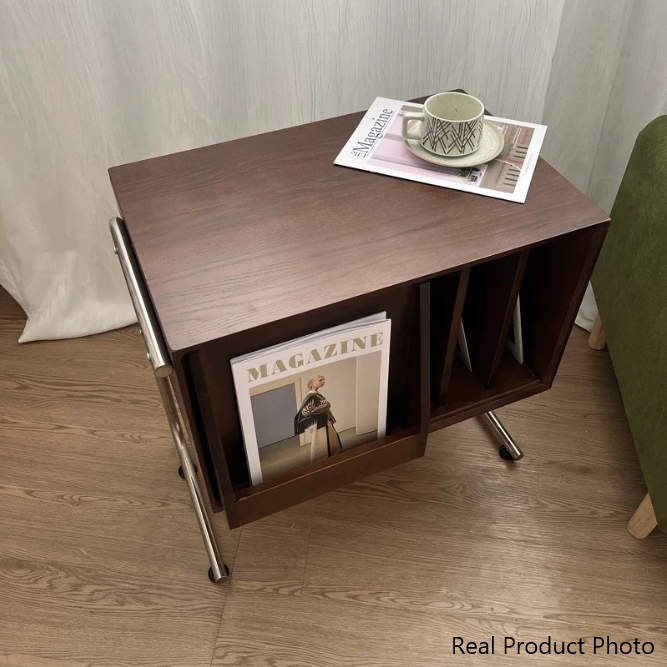 Traditional Stainless Steel End Table