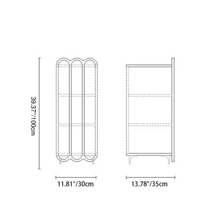 Contemporary Metal Shoe Rack
