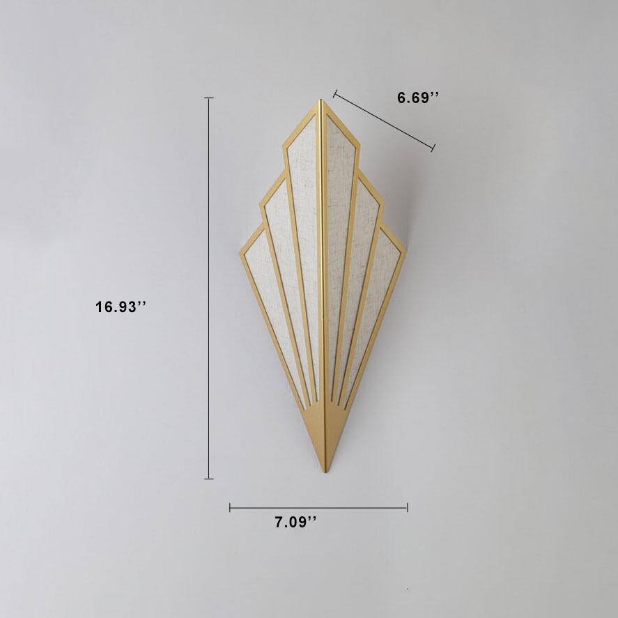 Creative Linen Scalloped Shade 1-Light Wall Sconce Lamps