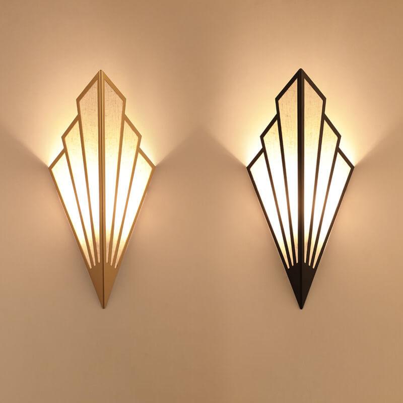 Creative Linen Scalloped Shade 1-Light Wall Sconce Lamps