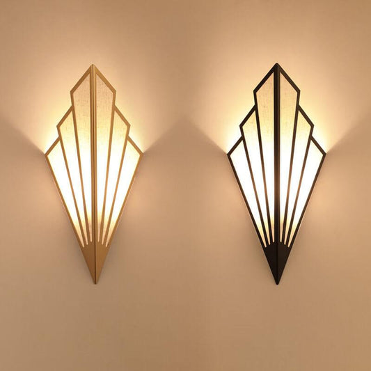 Creative Linen Scalloped Shade 1-Light Wall Sconce Lamps