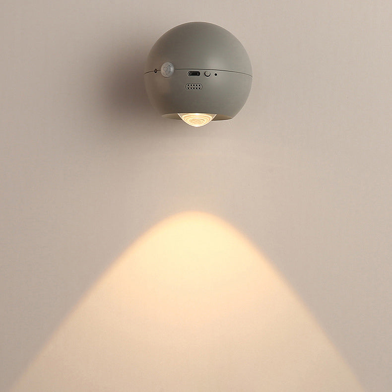 Modern Minimalist Orb USB ABS LED Wall Sconce Lamp