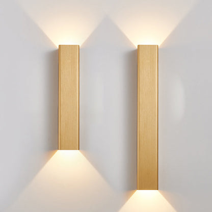 Modern Minimalist Rectangular Aluminum LED Wall Sconce Lamp