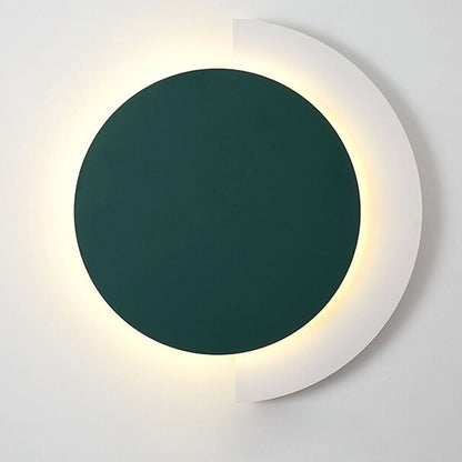 Solid Color Wrought Iron Acrylic LED Wall Sconce Lamp